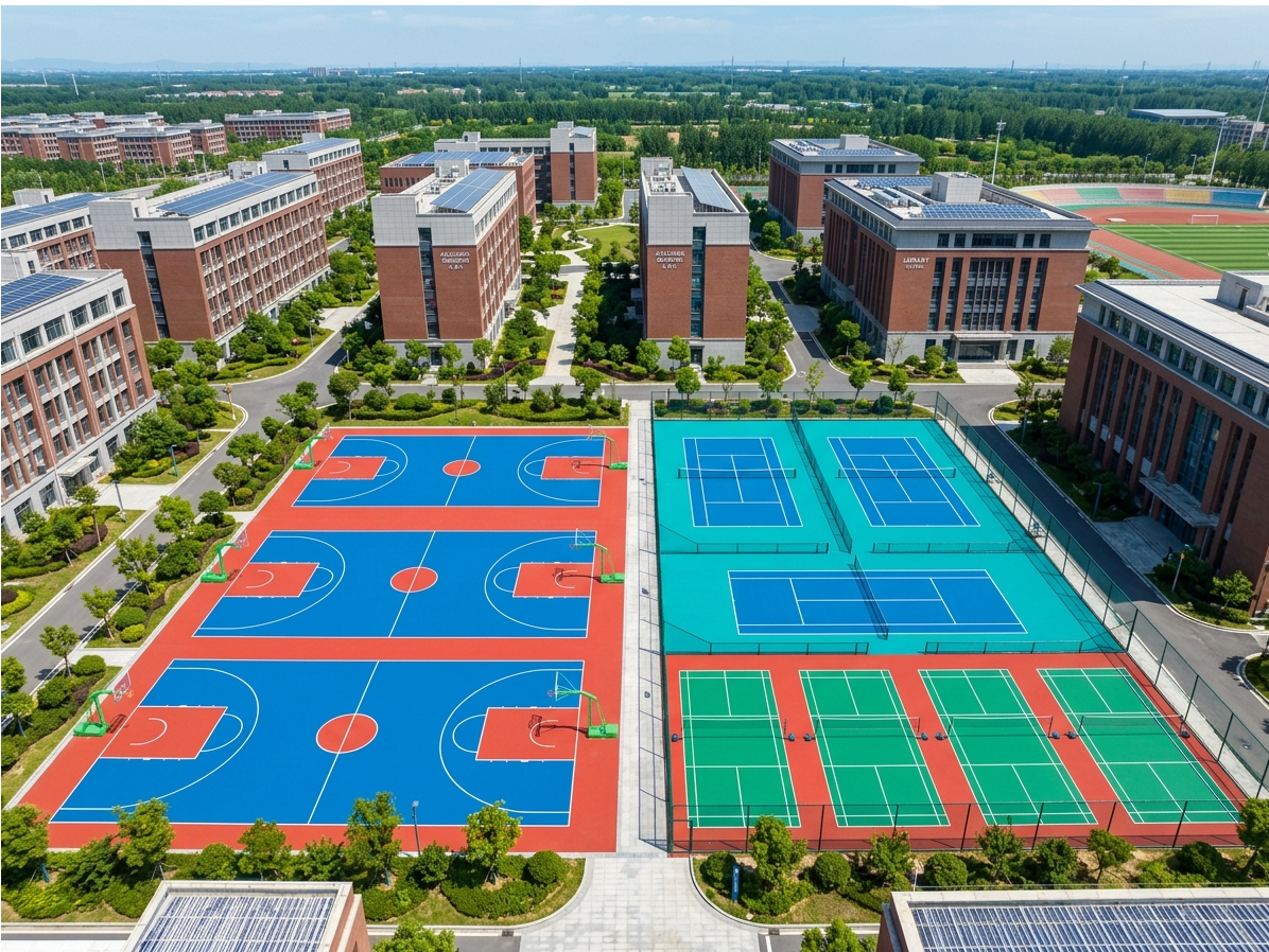 石家庄市硅PU球场硅PU篮球场 - 一站式服务